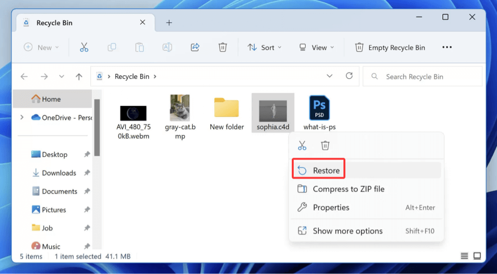 recover deleted C4D files