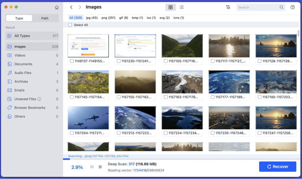 recover deleted CAR files on Windows or macOS