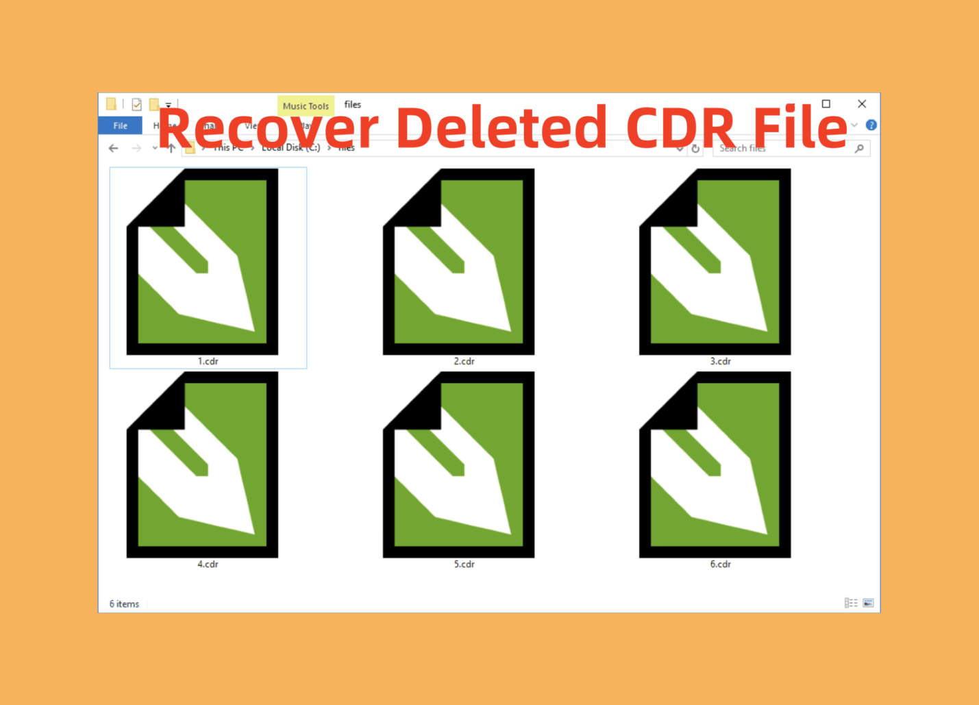 recover deleted CDR files