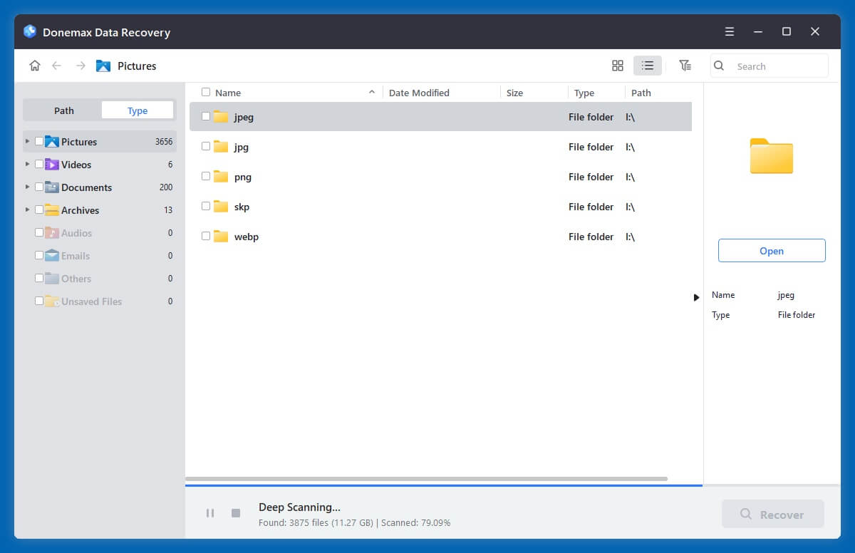 recover deleted EXE files
