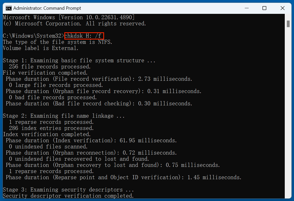 Recovering deleted files from a USB flash drive
