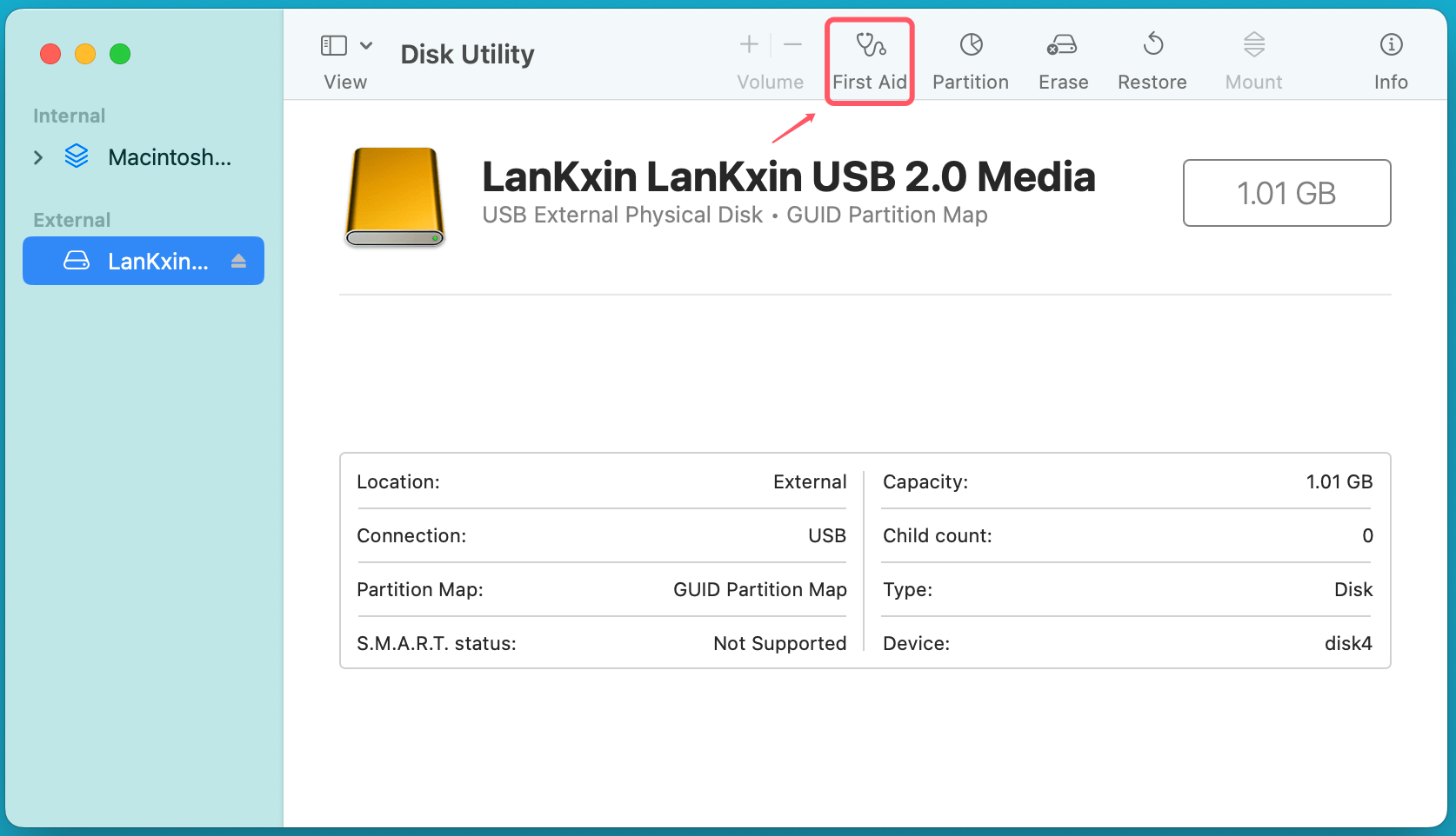 Recovering deleted files from a USB flash drive