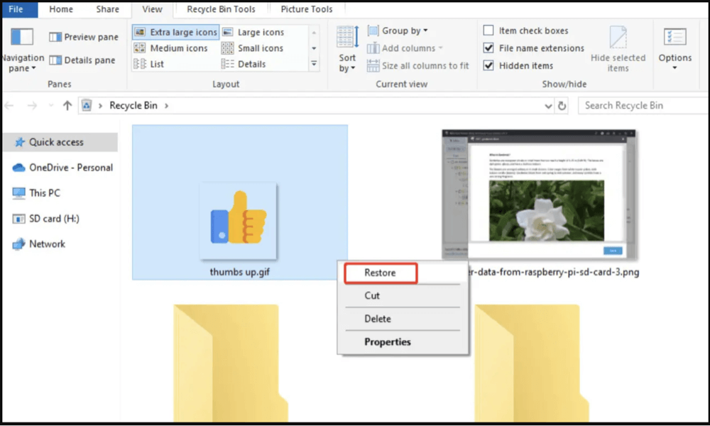 recover deleted GIF files