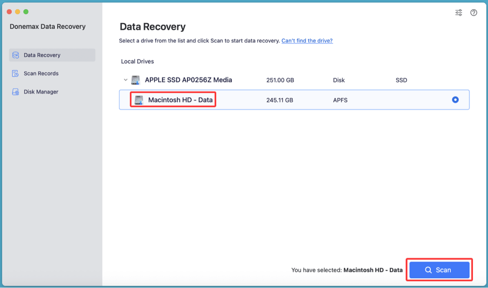 recover deleted KEY file