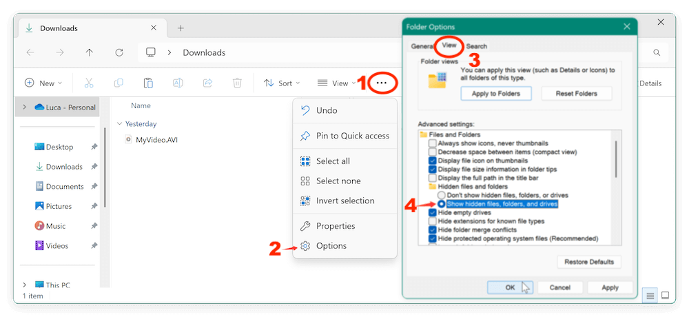 recover deleted or lost AVI videos