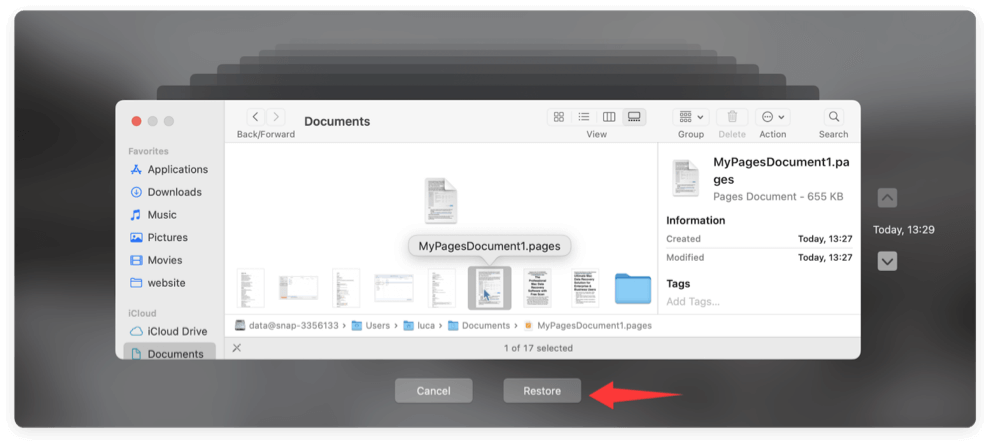 recovering deleted, lost, or unsaved Pages documents on a Mac