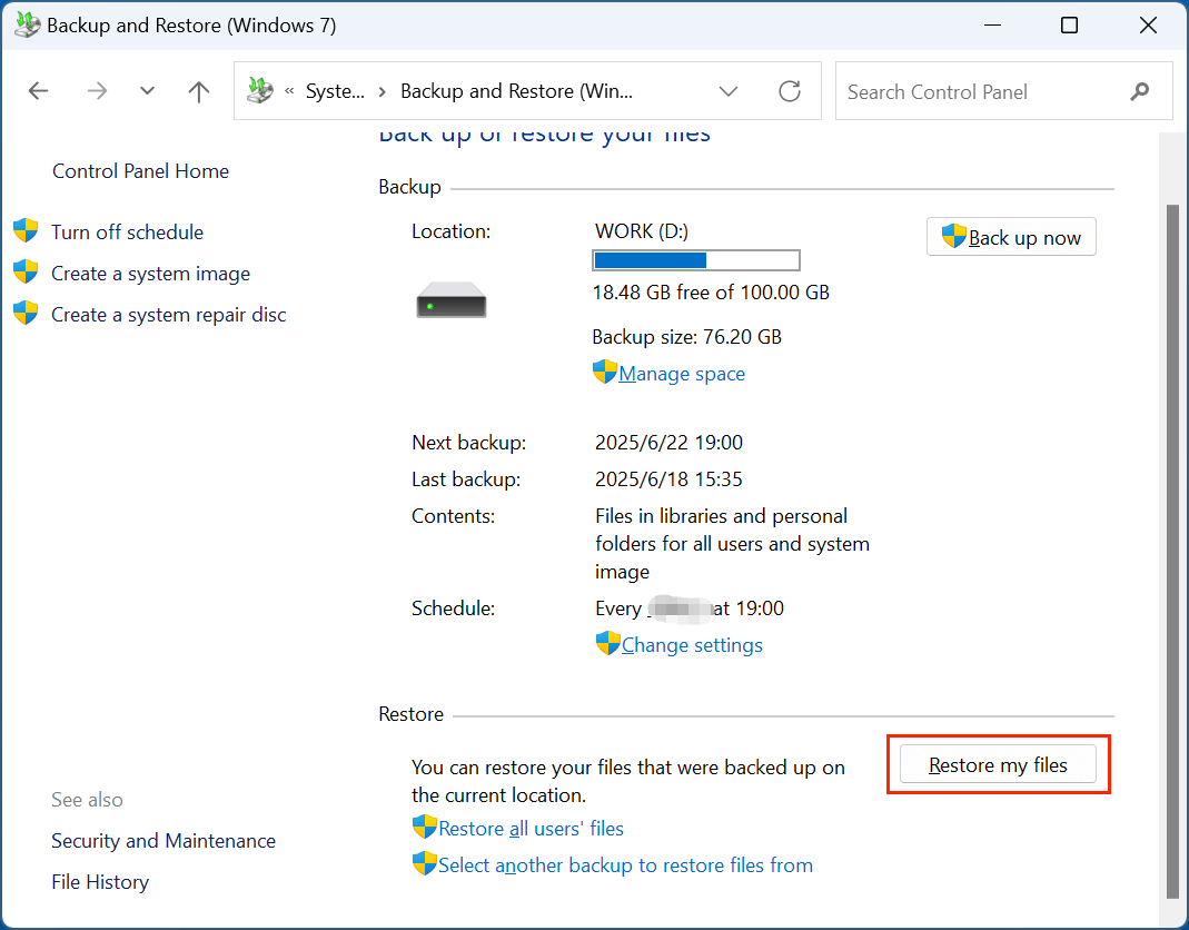 restore your .max files