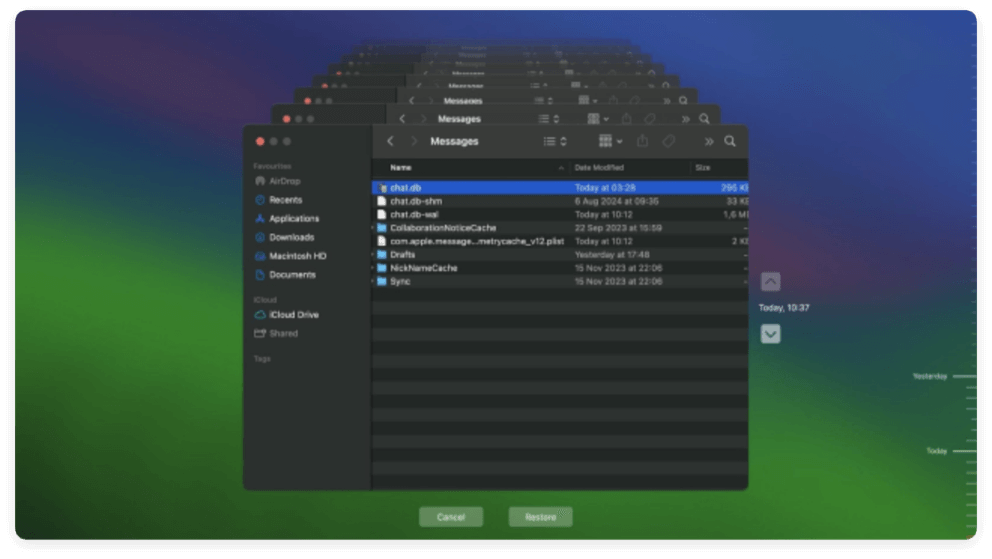 recover deleted messages