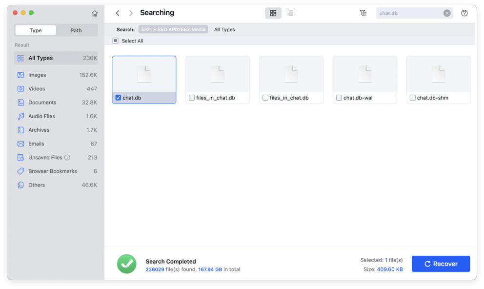 recover deleted messages