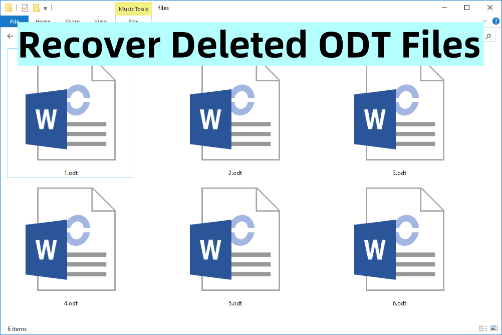 Recover Deleted ODT File