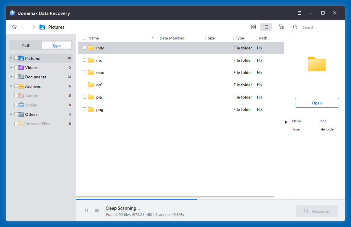  recover deleted ORF file