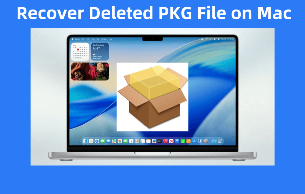recover deleted .pkg files