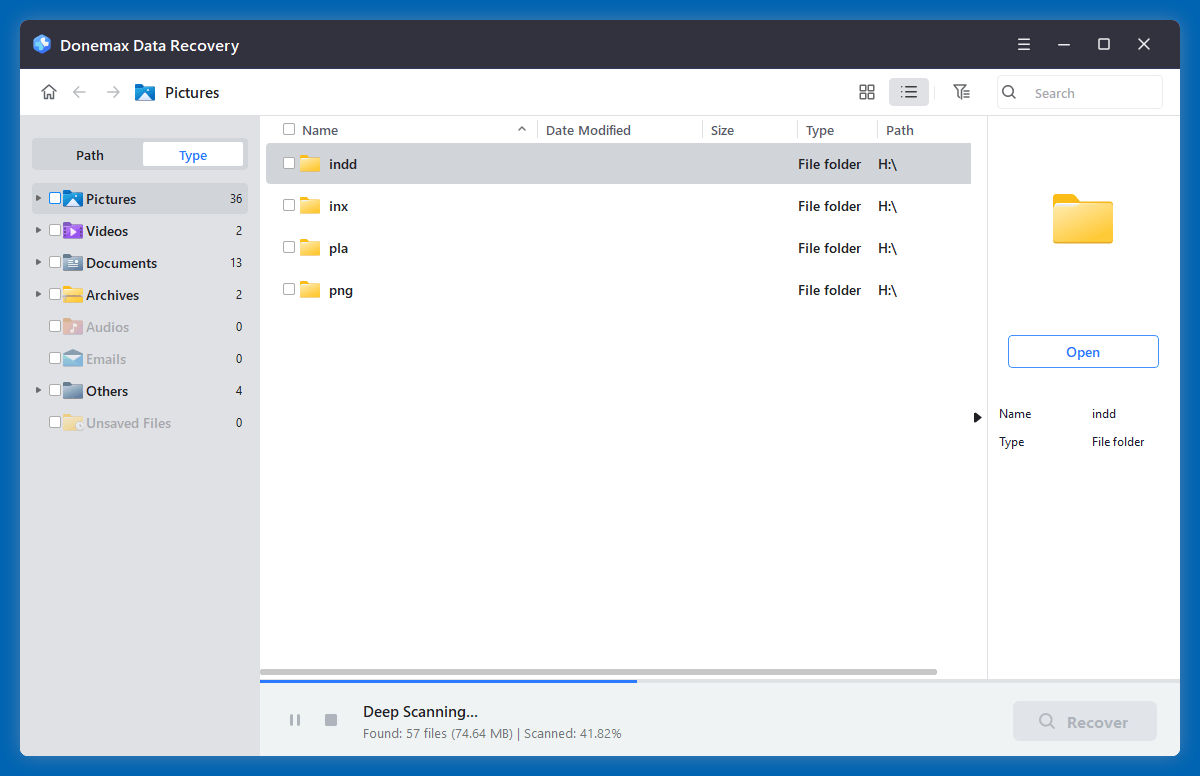 recover deleted PLA file