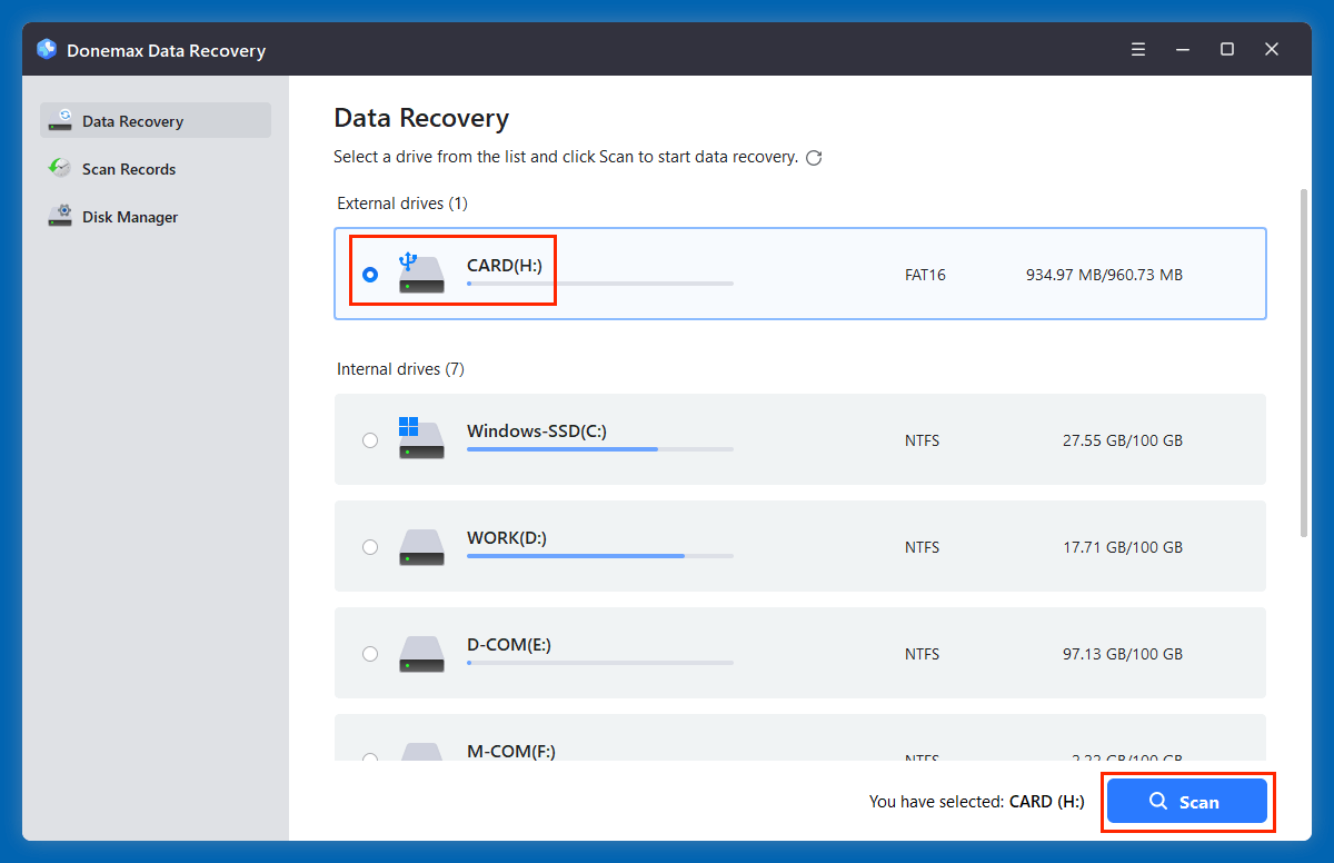 recover deleted RAF files