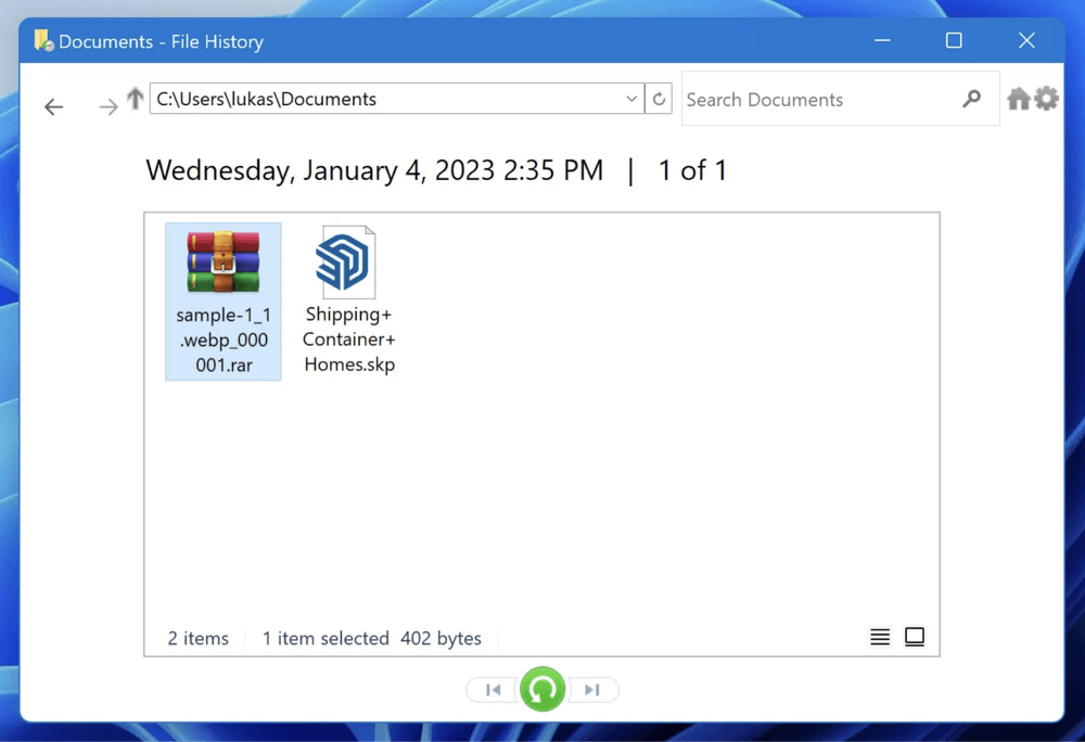 recover deleted RAR files