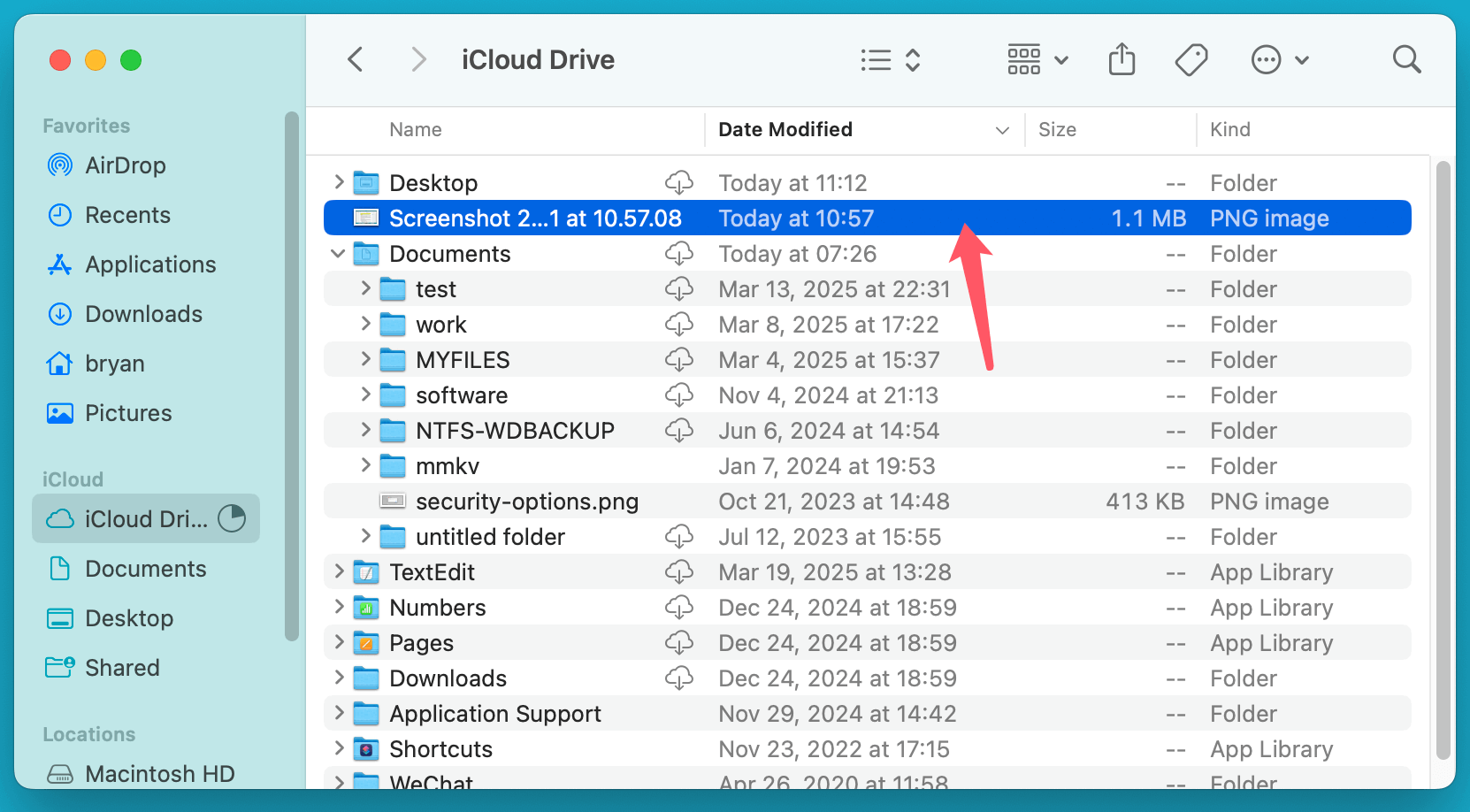recover deleted screenshots on a Mac