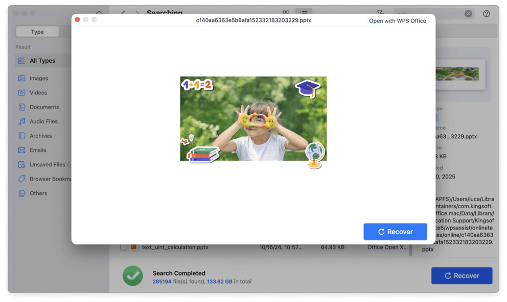 recover unsaved PowerPoint files on Mac