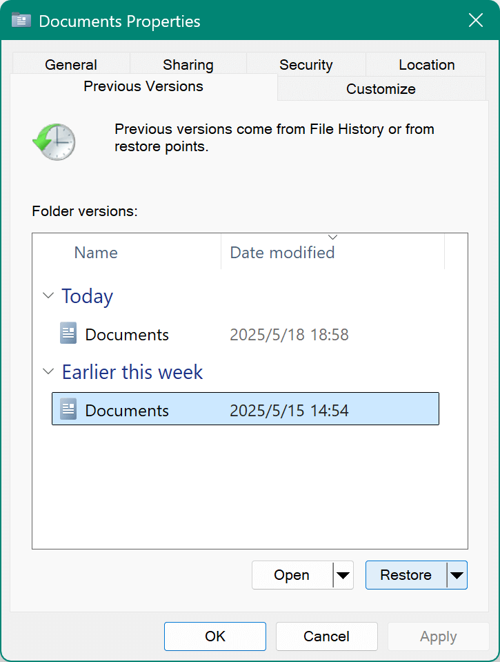 recover disappeared files on windows 10