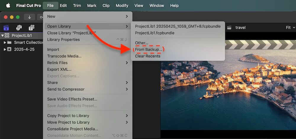 recover deleted/lost Final Cut Pro projects