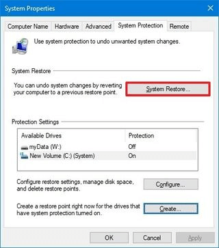 Utilizing System Restore Points