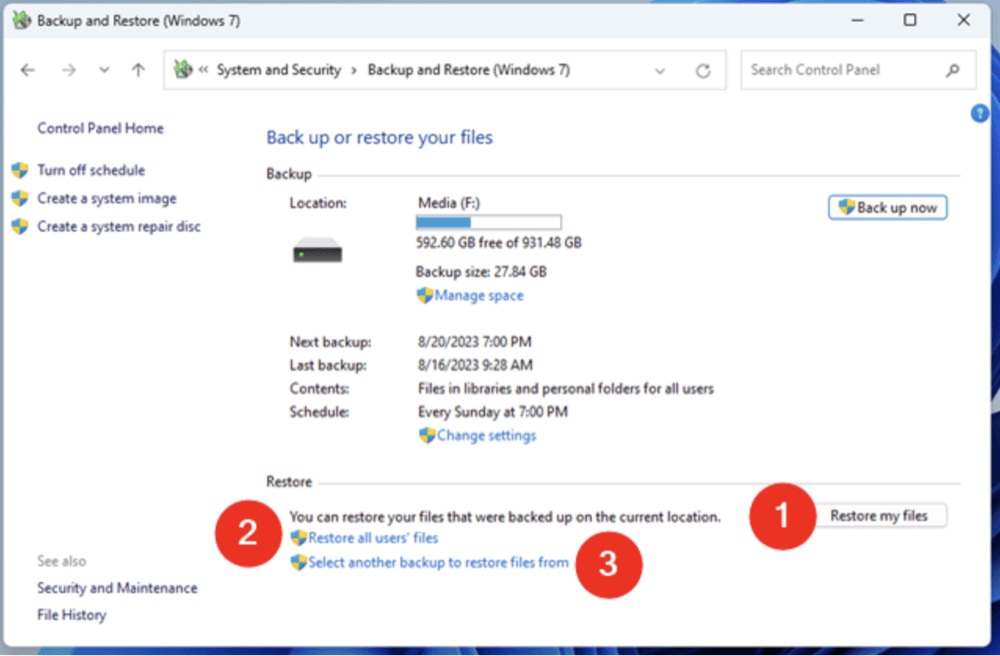 emptied recycle bin recovery
