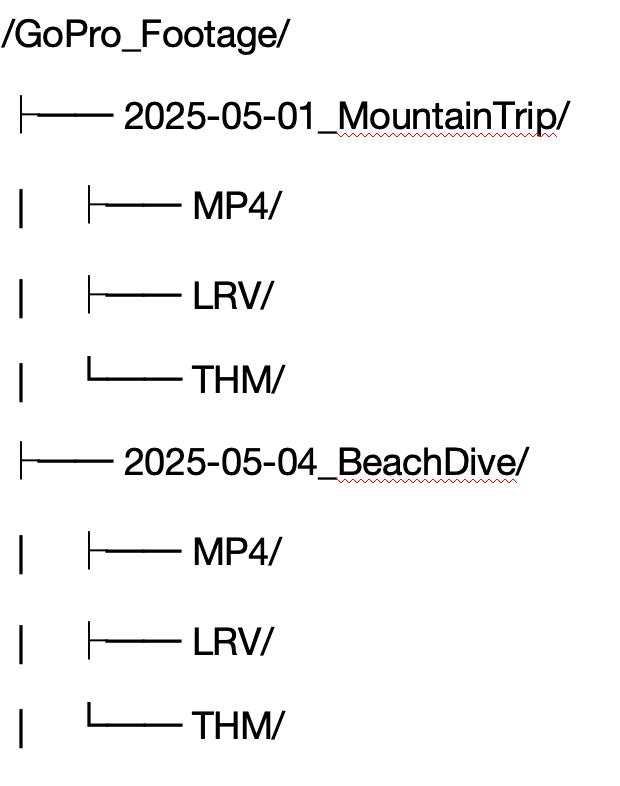 recover GoPro LRV files on a Mac