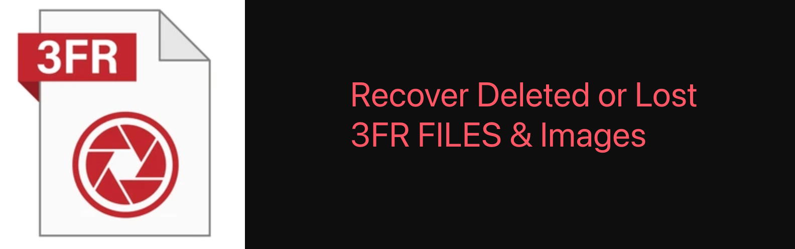 recovering lost or corrupted 3FR files.