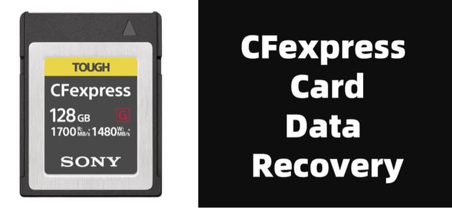 Recovering lost data from a CFexpress card