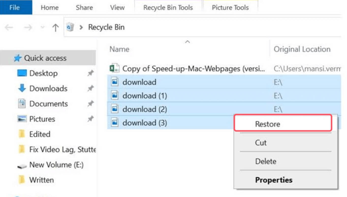 Recovering lost data from a CFexpress card