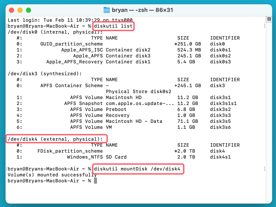 SD card data recovery on Mac