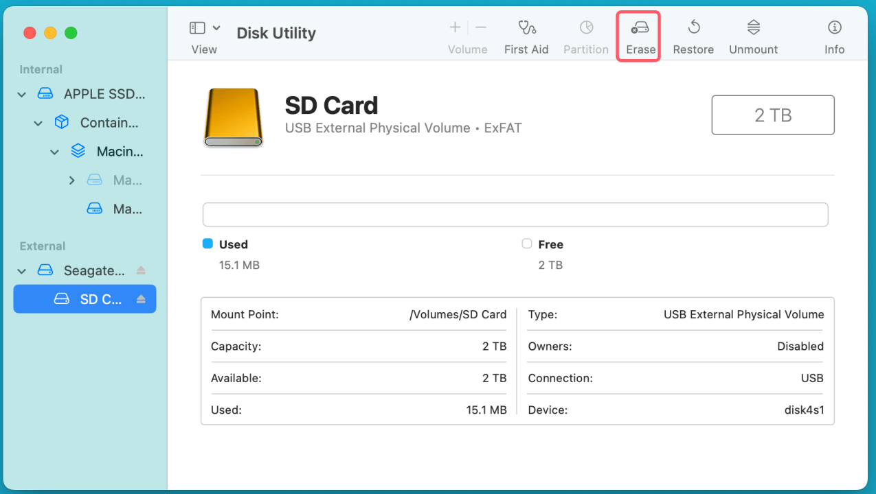 SD card data recovery on Mac