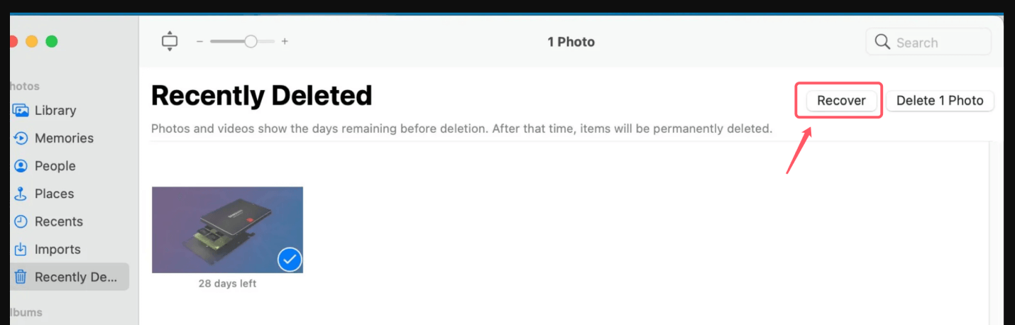 Recovering Images from iCloud