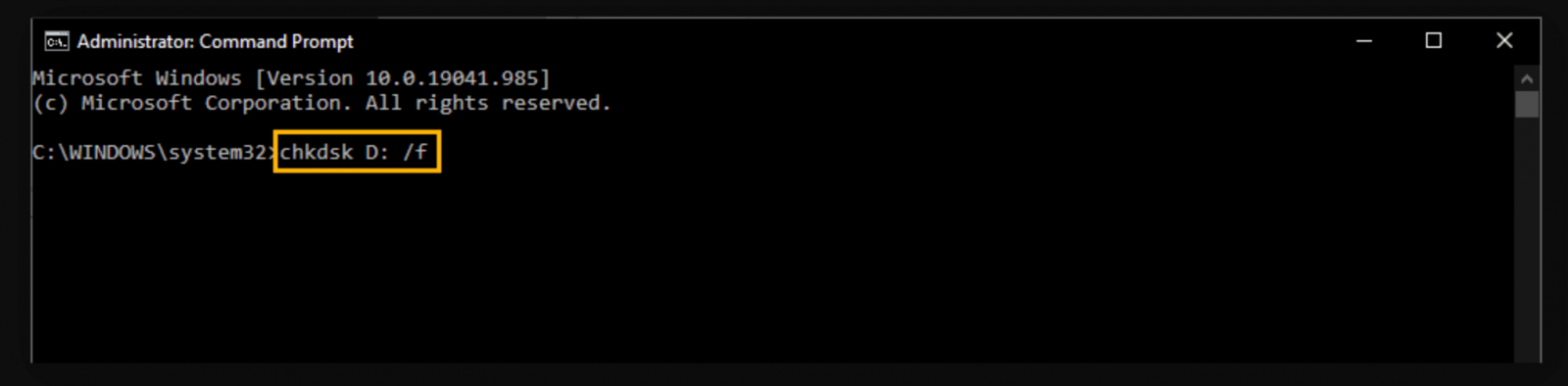 Using CHKDSK to Repair Corrupted Drives