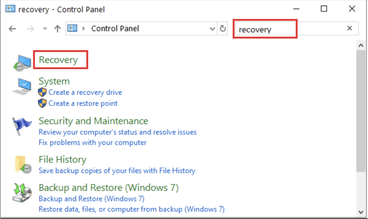 System Restore (Windows)