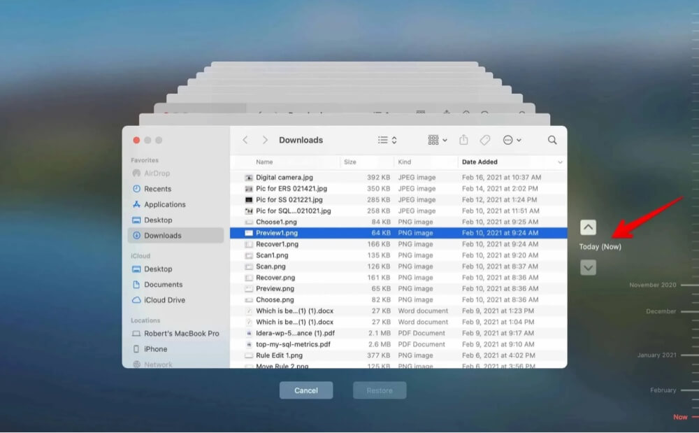 recover replaced files or folders