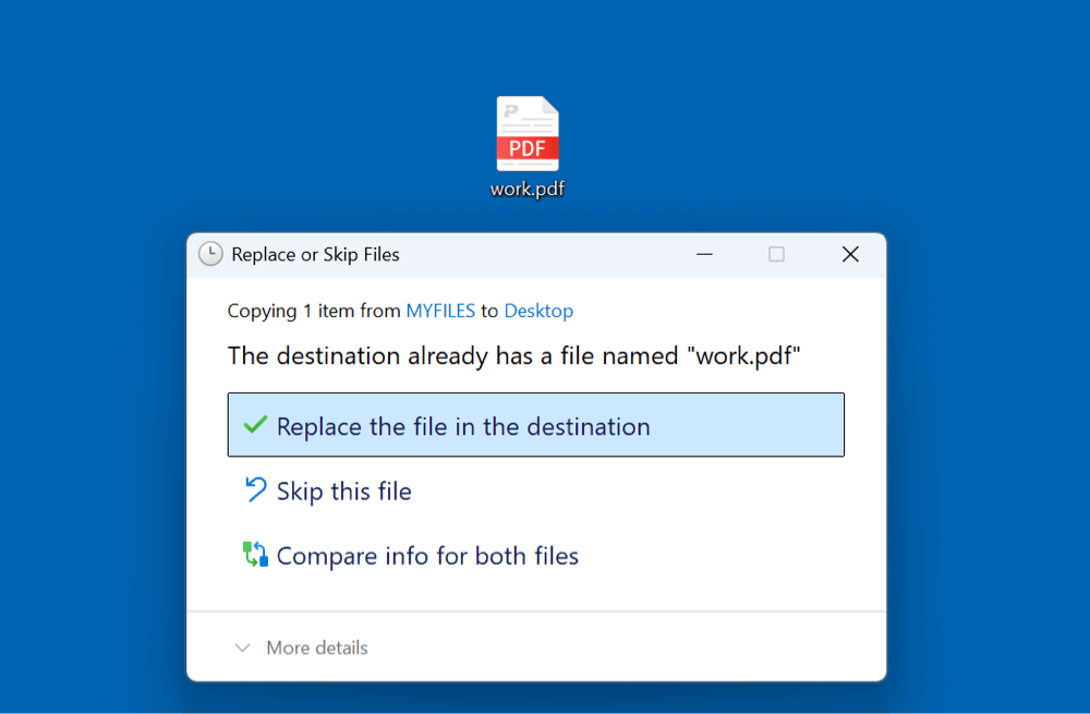 recover replaced PDF file