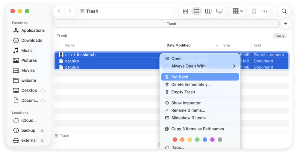 recover unsaved or deleted Sketch files on Mac