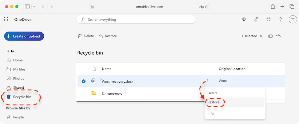 recover Word temporary files on Mac