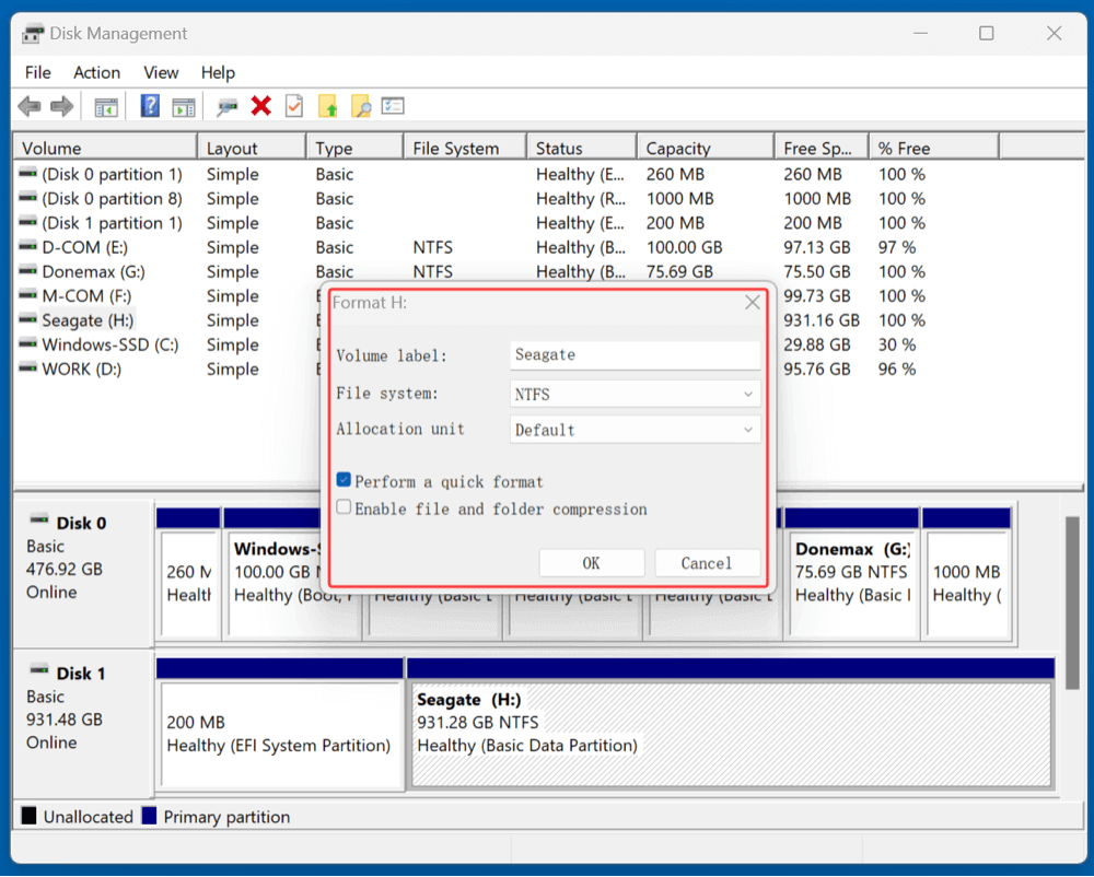 reformat your external hard drive on Windows or Mac without losing data