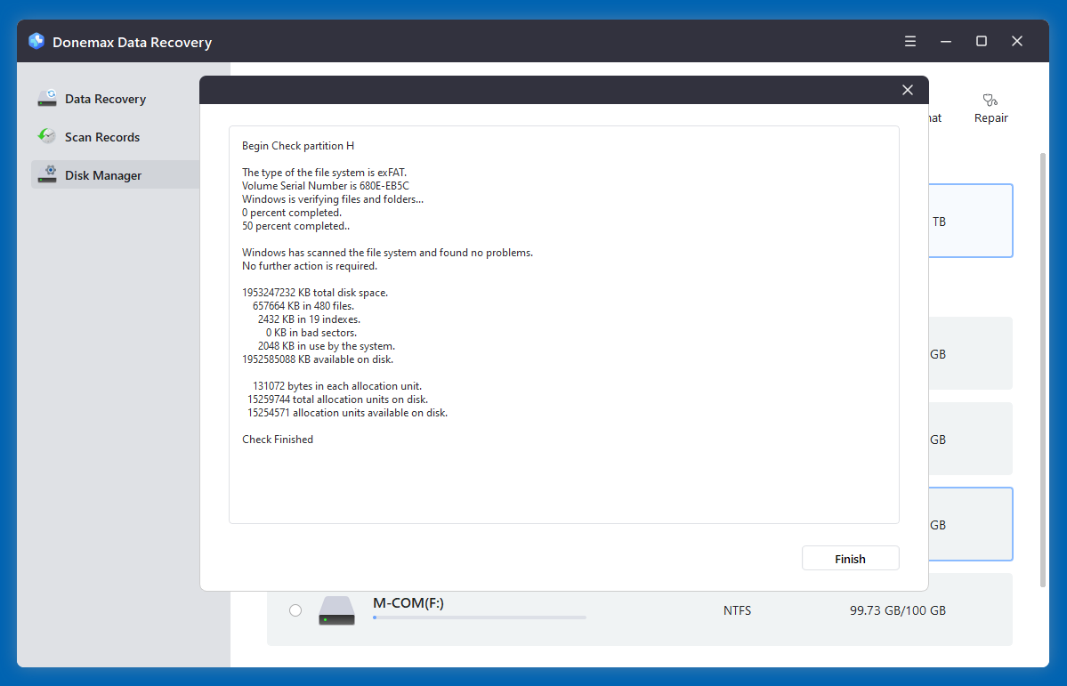 reformatting or repairing a damaged SSD using Command Prompt