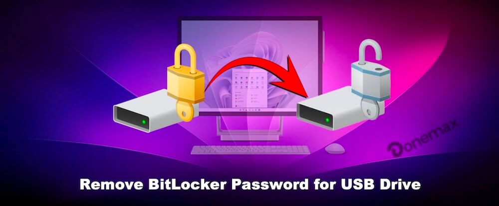 how to remove BitLocker password for USB drive