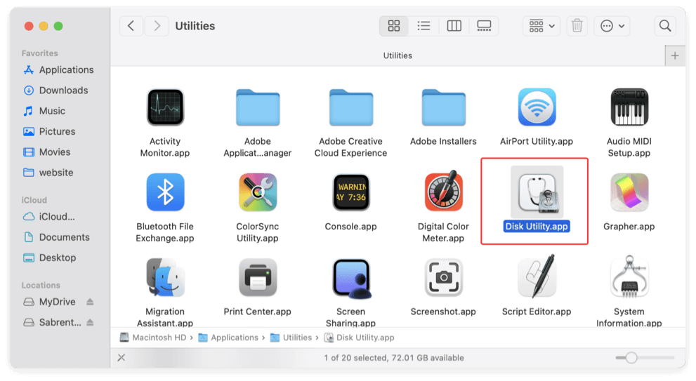 Sabrent Rocket external SSD not mounting on Mac