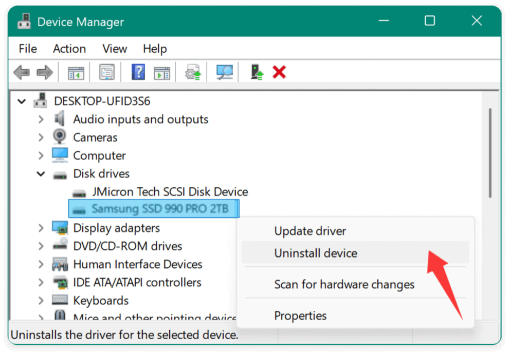 Samsung 990 Pro SSD not showing up