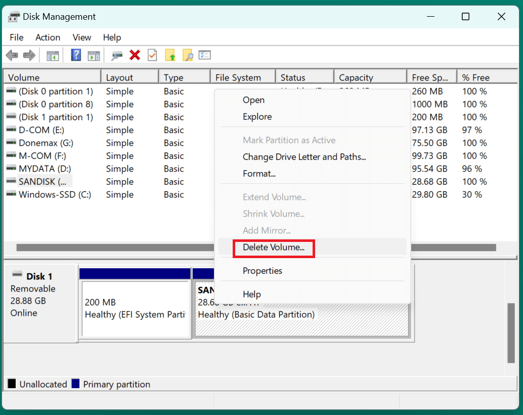 Fix SanDisk Device Won't Format Error on Windows