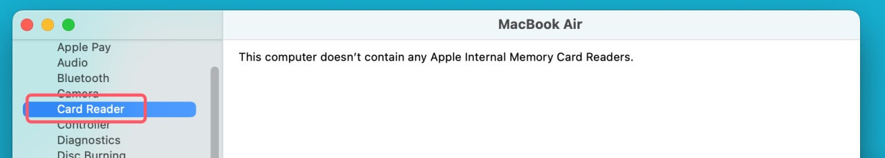 SD card isn't showing up in Mac Finder