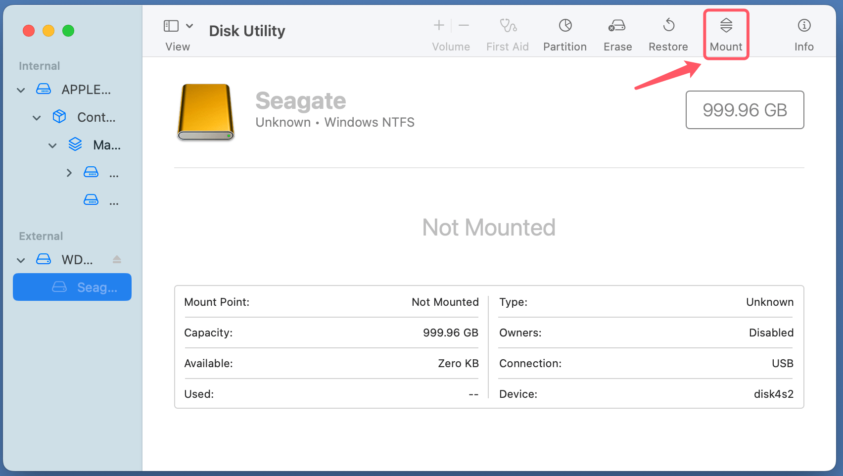 recover lost data from a Seagate Ultra Compact SSD