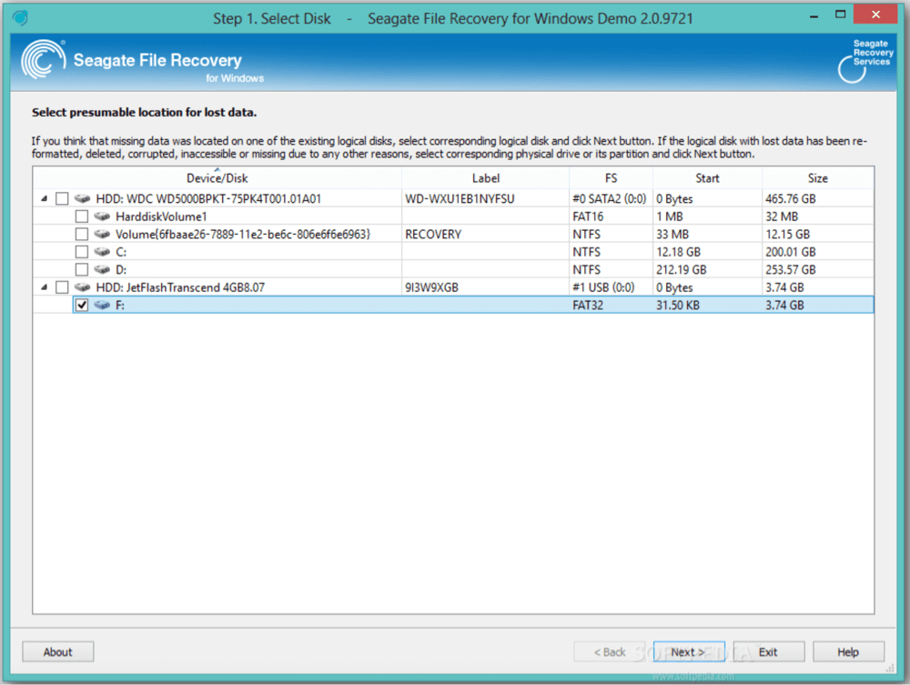 recover lost data from a Seagate Ultra Compact SSD