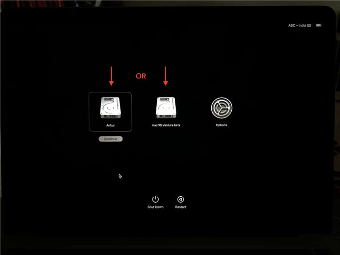 Change Startup Disk on Mac