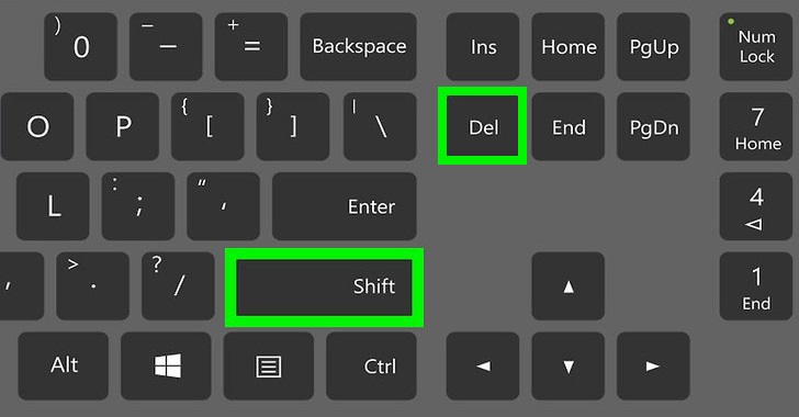 Recover Shift + Deleted Files