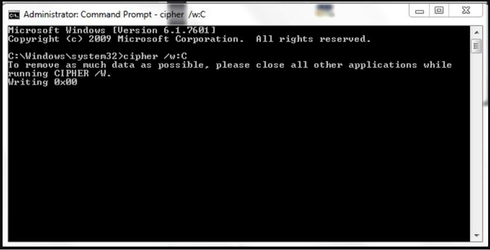 permanently shred a text file